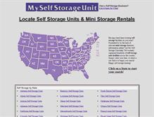 Tablet Screenshot of myselfstorageunit.com